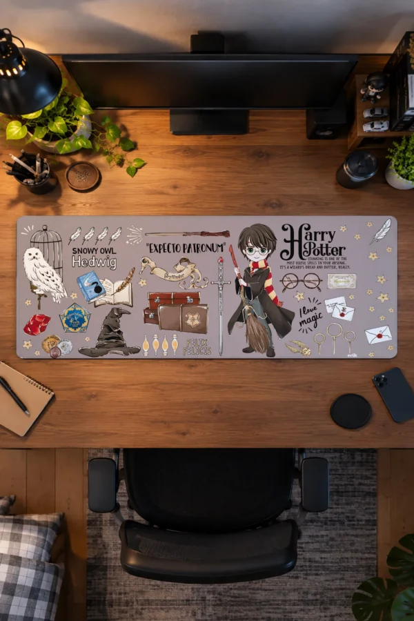 Spellbook Doodles Gaming Mousepad