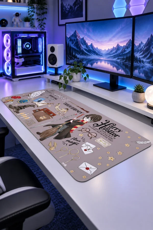 Spellbook Doodles Gaming Mousepad