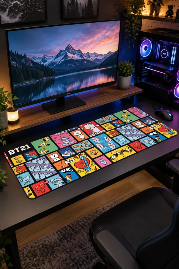 Kawaii Comic Grid Gaming Mousepad Kawaii Comic Grid Gaming Mousepad