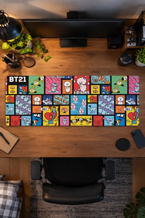 Kawaii Comic Grid Gaming Mousepad Kawaii Comic Grid Gaming Mousepad
