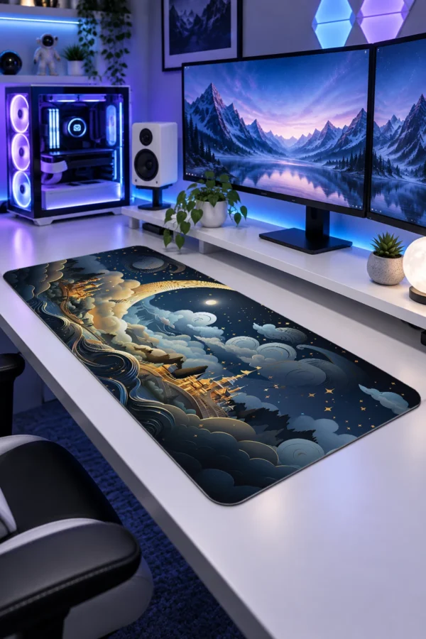 Crescent Castle Dreams Gaming Mousepad Crescent Castle Dreams Gaming Mousepad