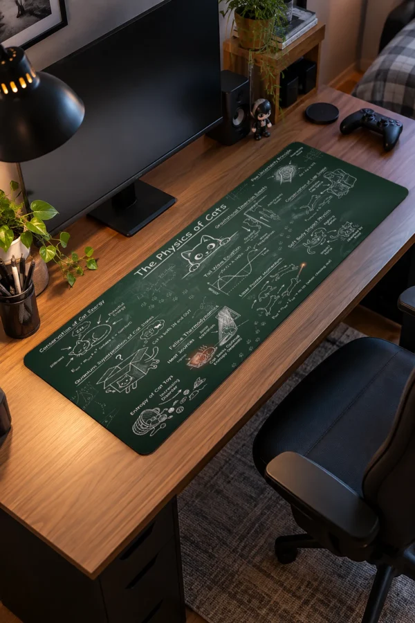 Feline Chalk Theory Gaming Mousepad Feline Chalk Theory Gaming Mousepad