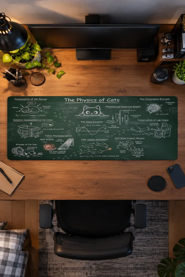 Feline Chalk Theory Gaming Mousepad Feline Chalk Theory Gaming Mousepad