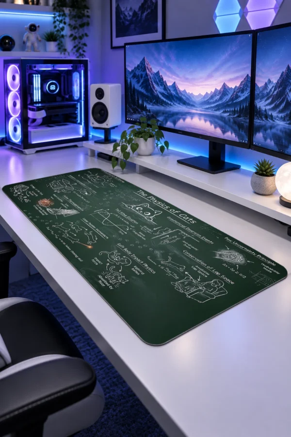 Feline Chalk Theory Gaming Mousepad Feline Chalk Theory Gaming Mousepad