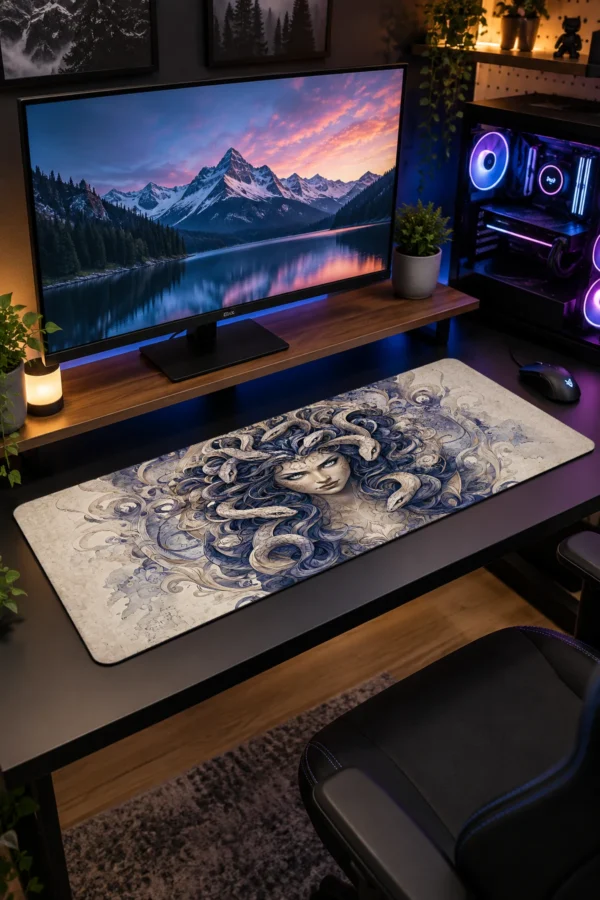 Serpent Crown Gaze Gaming Mousepad Serpent Crown Gaze Gaming Mousepad