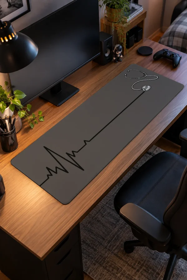 Slate Heartbeat Gaming Mousepad Slate Heartbeat Gaming Mousepad