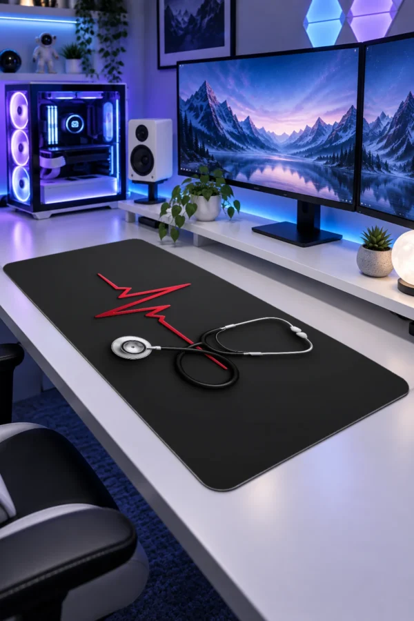 Crimson Heartbeat Gaming Mousepad Crimson Heartbeat Gaming Mousepad