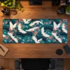 Crane Blossom Dance Gaming Mousepad