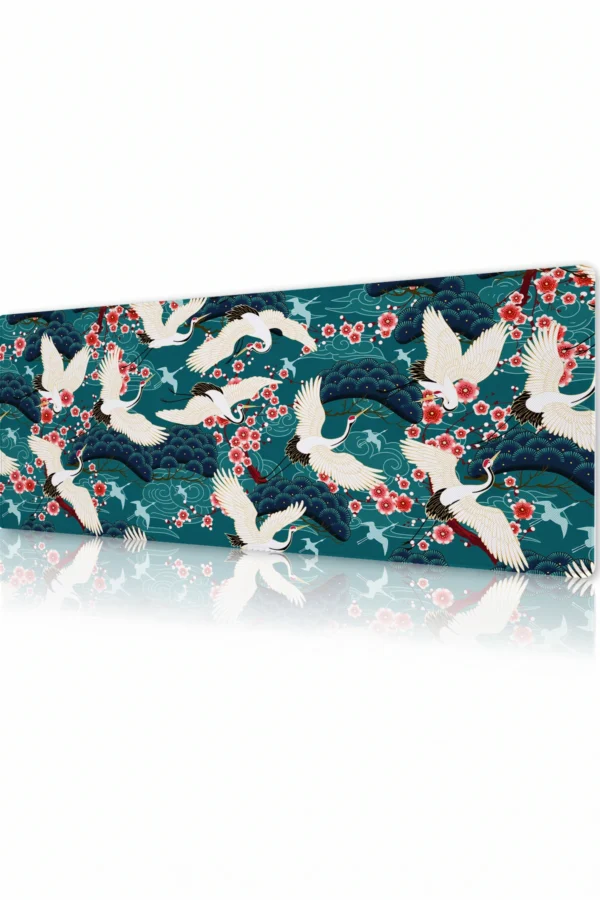 Crane Blossom Dance Gaming Mousepad