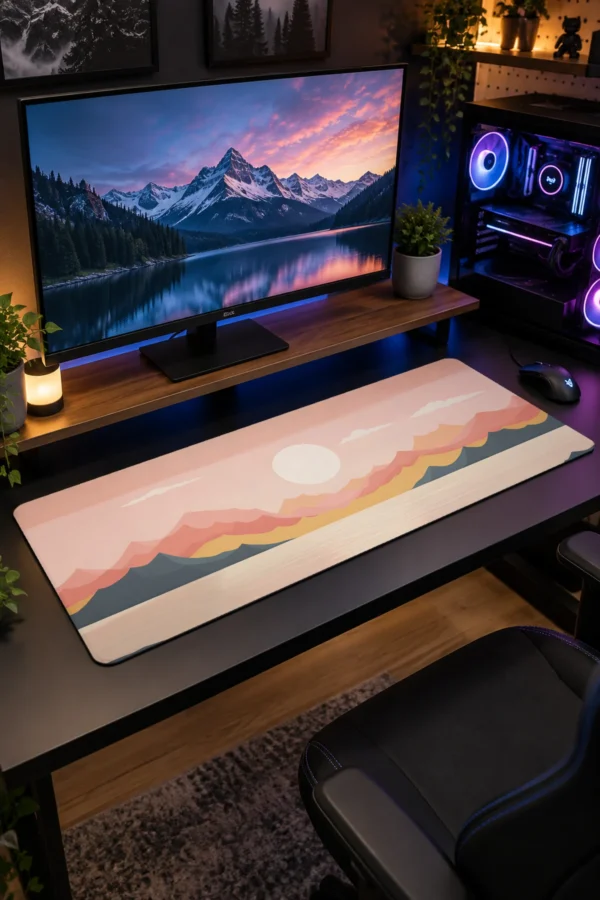 Peach Horizon Gaming Mousepad