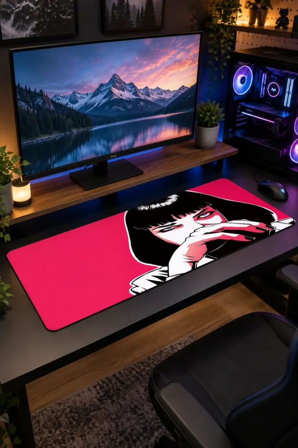 Crimson Stare Gaming Mousepad