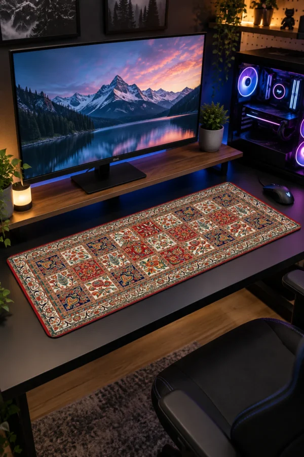 Garden Tile Tapestry Gaming Mousepad