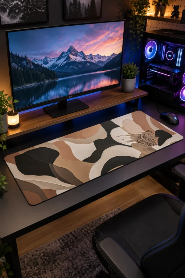 Desert Clay Forms Gaming Mousepad