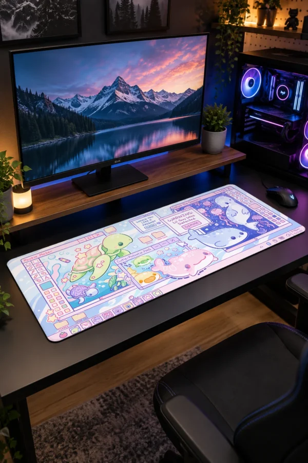 Pixel Lagoon Gaming Mousepad