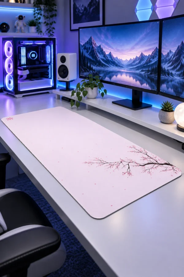Blush Petal Branch Gaming Mousepad Blush Petal Branch Gaming Mousepad