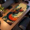 Amber Cloud Wyrm Gaming Mousepad