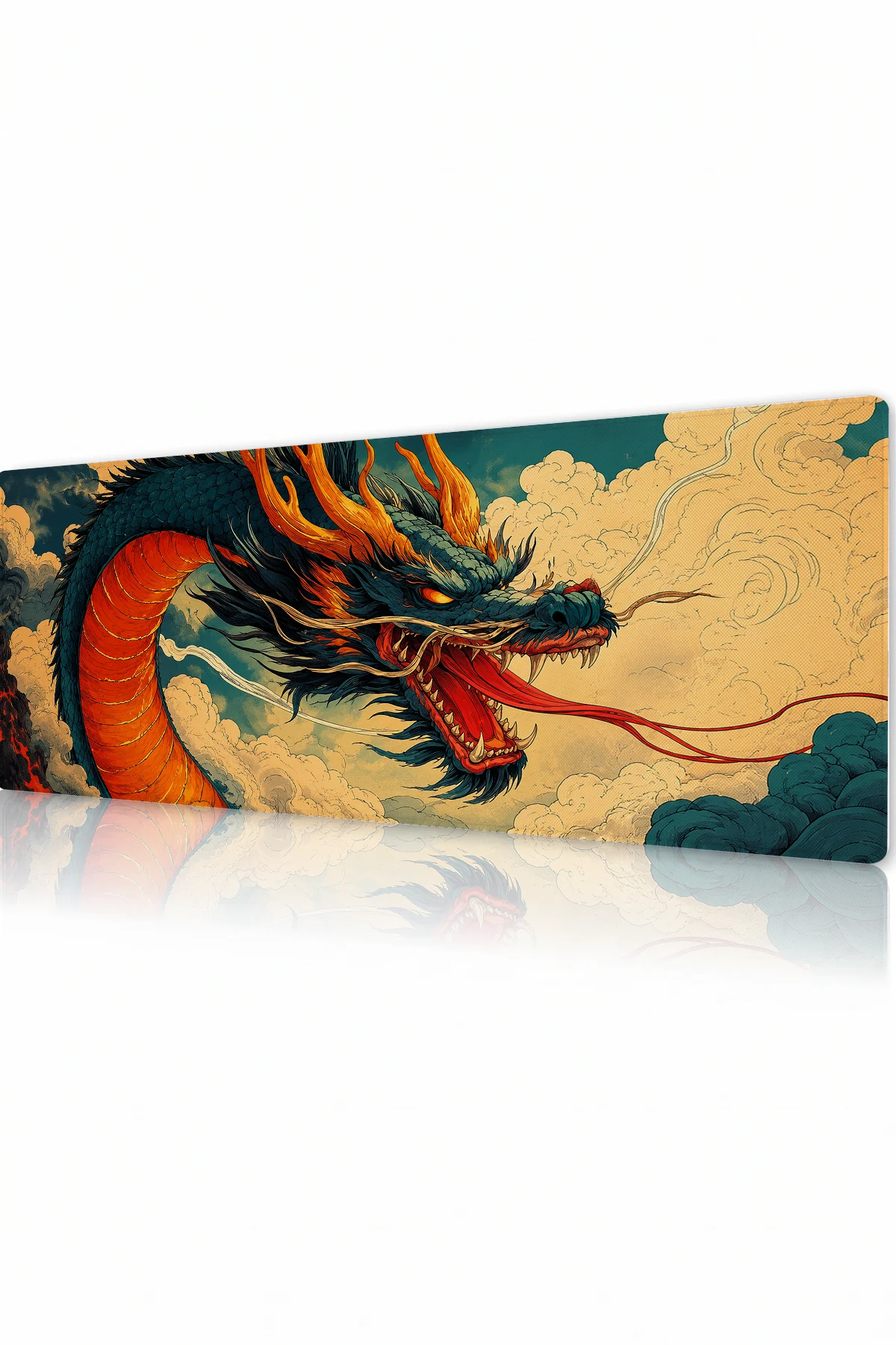 Amber Cloud Wyrm Gaming Mousepad