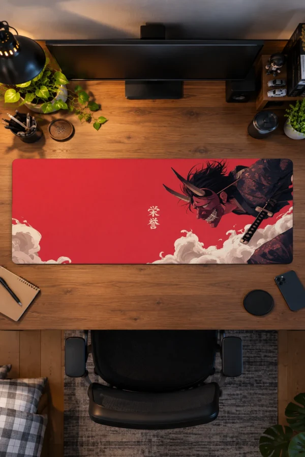 Crimson Oni Leap Gaming Mousepad