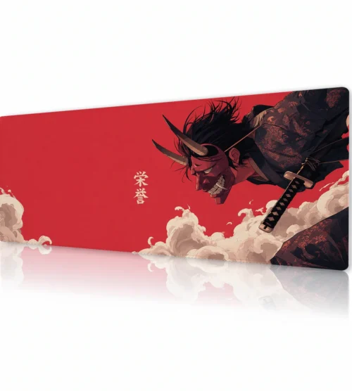 Crimson Oni Leap Gaming Mousepad Crimson Oni Leap Gaming Mousepad