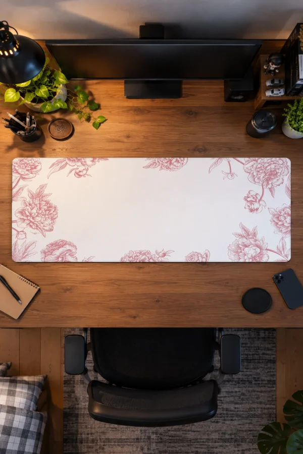 Peony Whisper Gaming Mousepad Peony Whisper Gaming Mousepad