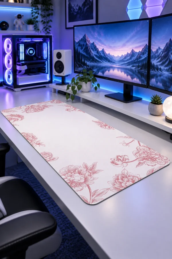 Peony Whisper Gaming Mousepad Peony Whisper Gaming Mousepad