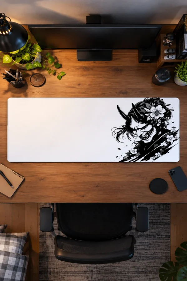 Pale Hannya Bloom Gaming Mousepad Pale Hannya Bloom Gaming Mousepad