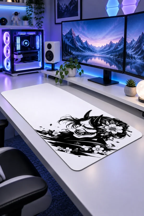 Pale Hannya Bloom Gaming Mousepad Pale Hannya Bloom Gaming Mousepad