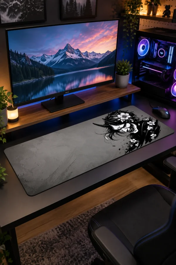 Ashen Hannya Bloom Gaming Mousepad Ashen Hannya Bloom Gaming Mousepad