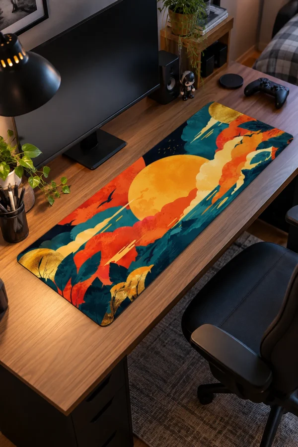 Ember Tide Sunset Gaming Mousepad