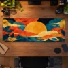 Ember Tide Sunset Gaming Mousepad