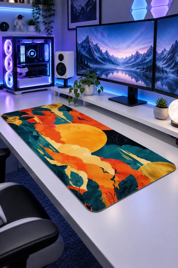 Ember Tide Sunset Gaming Mousepad