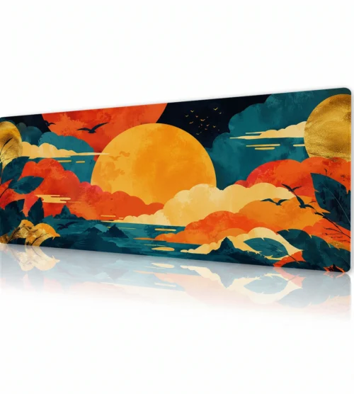 Ember Tide Sunset Gaming Mousepad