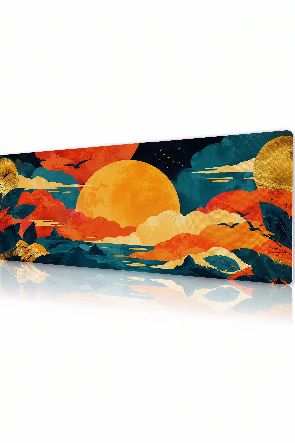 Ember Tide Sunset Gaming Mousepad