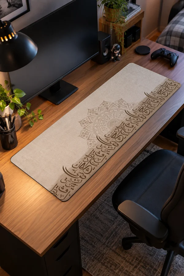 Sandstone Script Gaming Mousepad