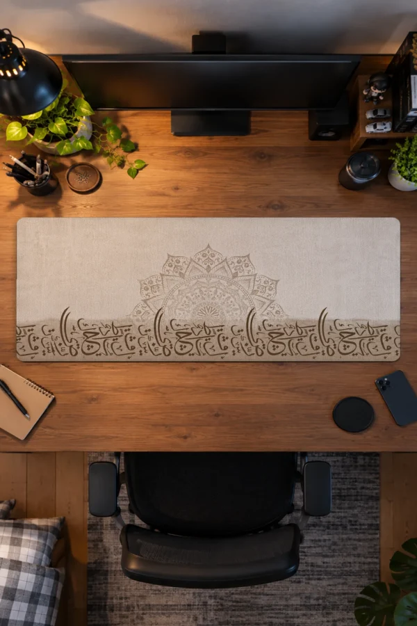 Sandstone Script Gaming Mousepad