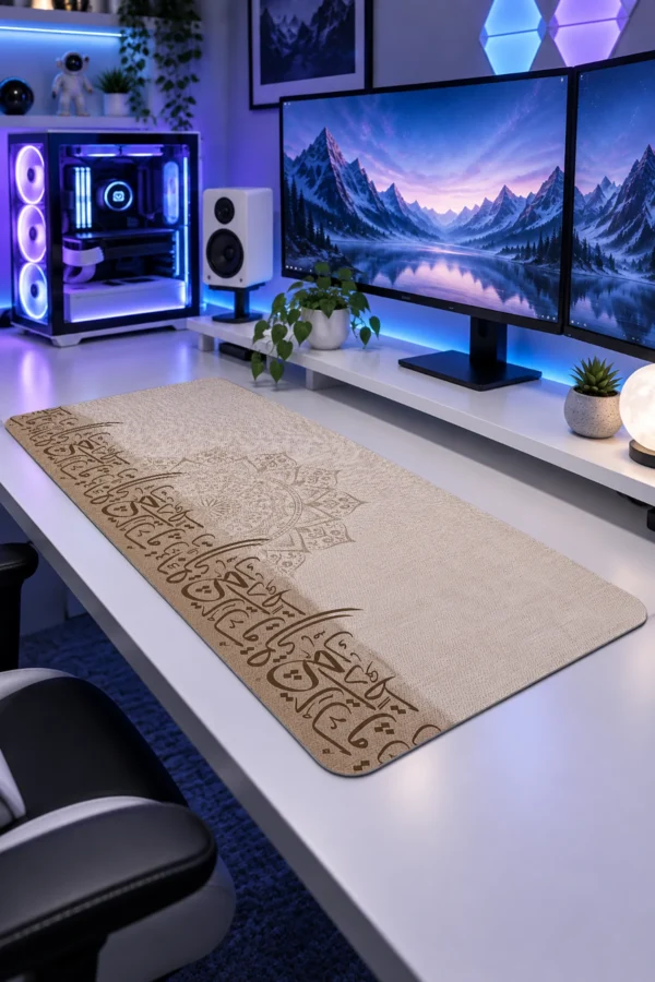 Sandstone Script Gaming Mousepad