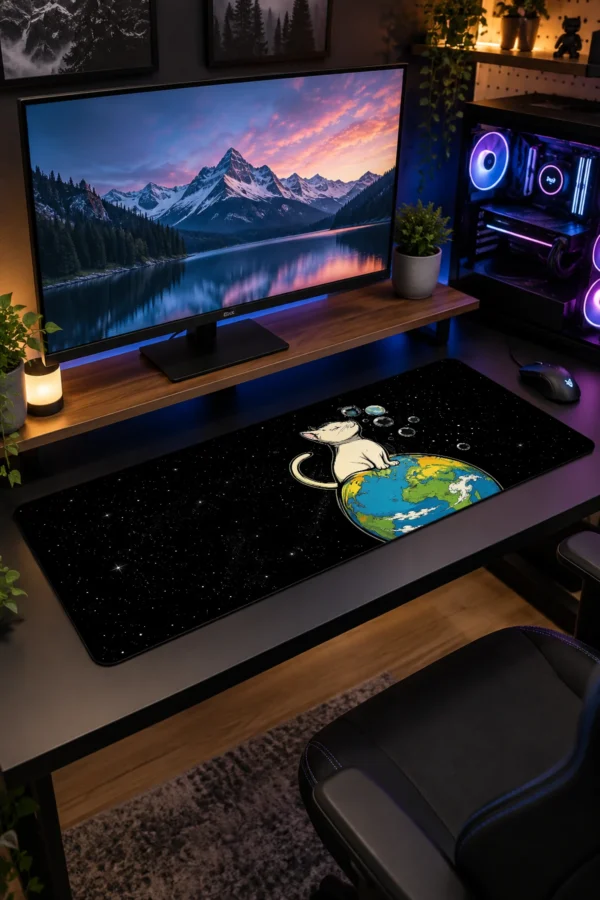 Cosmic Whiskers Gaming Mousepad