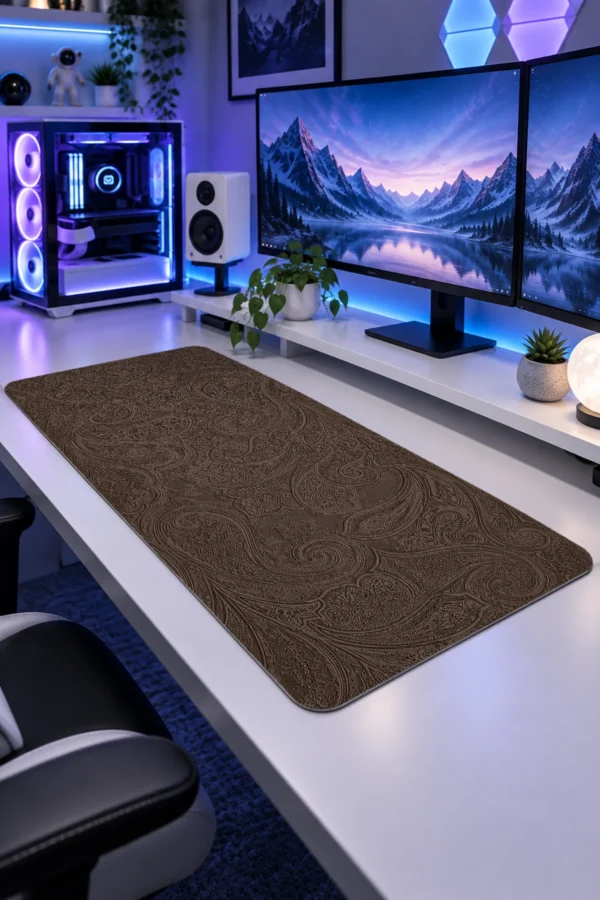 Cocoa Paisley Gaming Mousepad Cocoa Paisley Gaming Mousepad