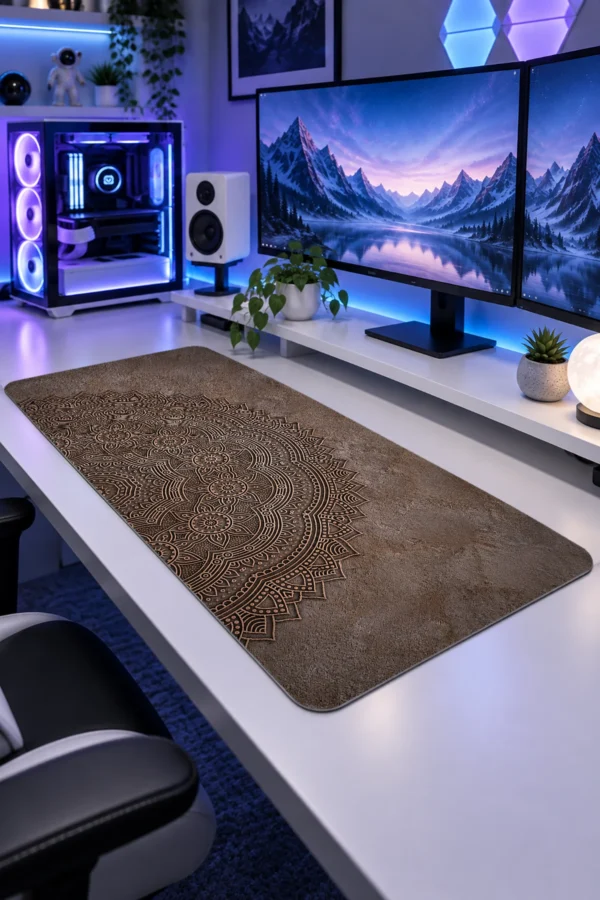 Bronze Relic Mandala Gaming Mousepad Bronze Relic Mandala Gaming Mousepad