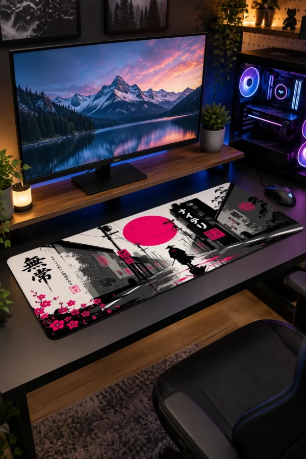 Magenta Ronin Alley Gaming Mousepad Magenta Ronin Alley Gaming Mousepad