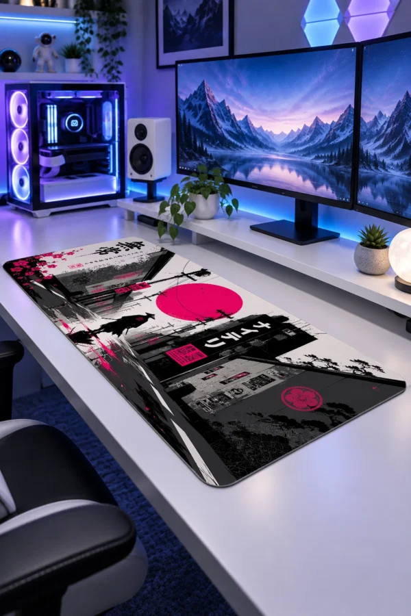 Magenta Ronin Alley Gaming Mousepad Magenta Ronin Alley Gaming Mousepad