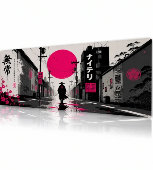 Magenta Ronin Alley Gaming Mousepad