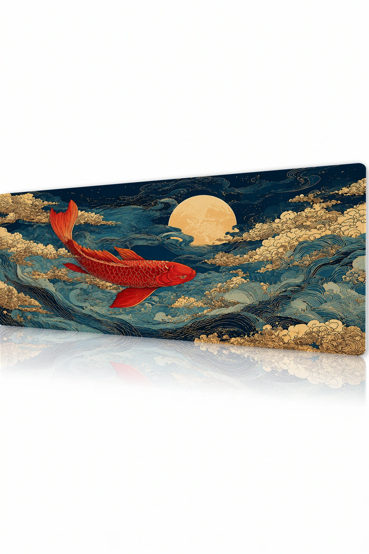 Golden Koi Tide Gaming Mousepad Golden Koi Tide Gaming Mousepad