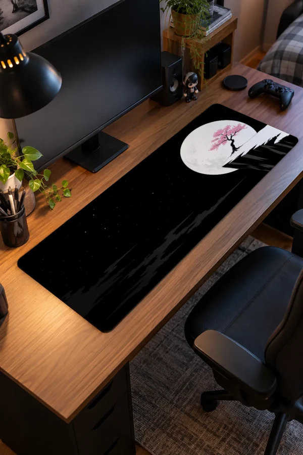 Moonlit Cliff Blossom Gaming Mousepad Moonlit Cliff Blossom Gaming Mousepad
