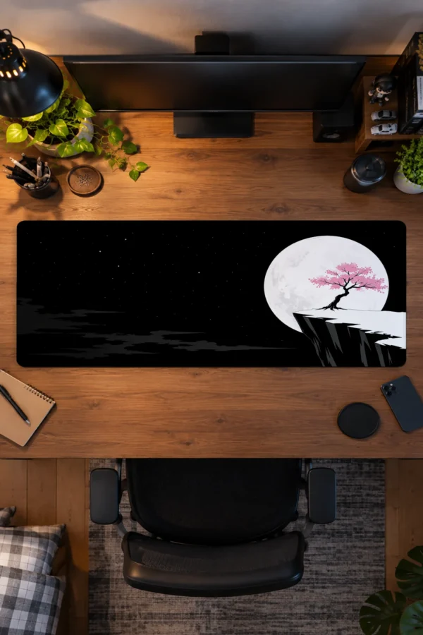 Moonlit Cliff Blossom Gaming Mousepad Moonlit Cliff Blossom Gaming Mousepad