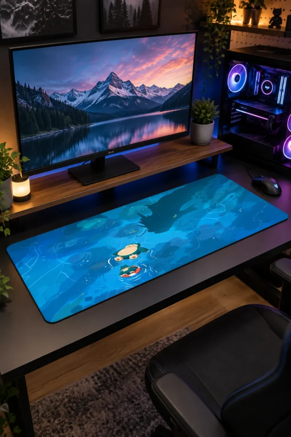 Azure Lake Shadow Gaming Mousepad
