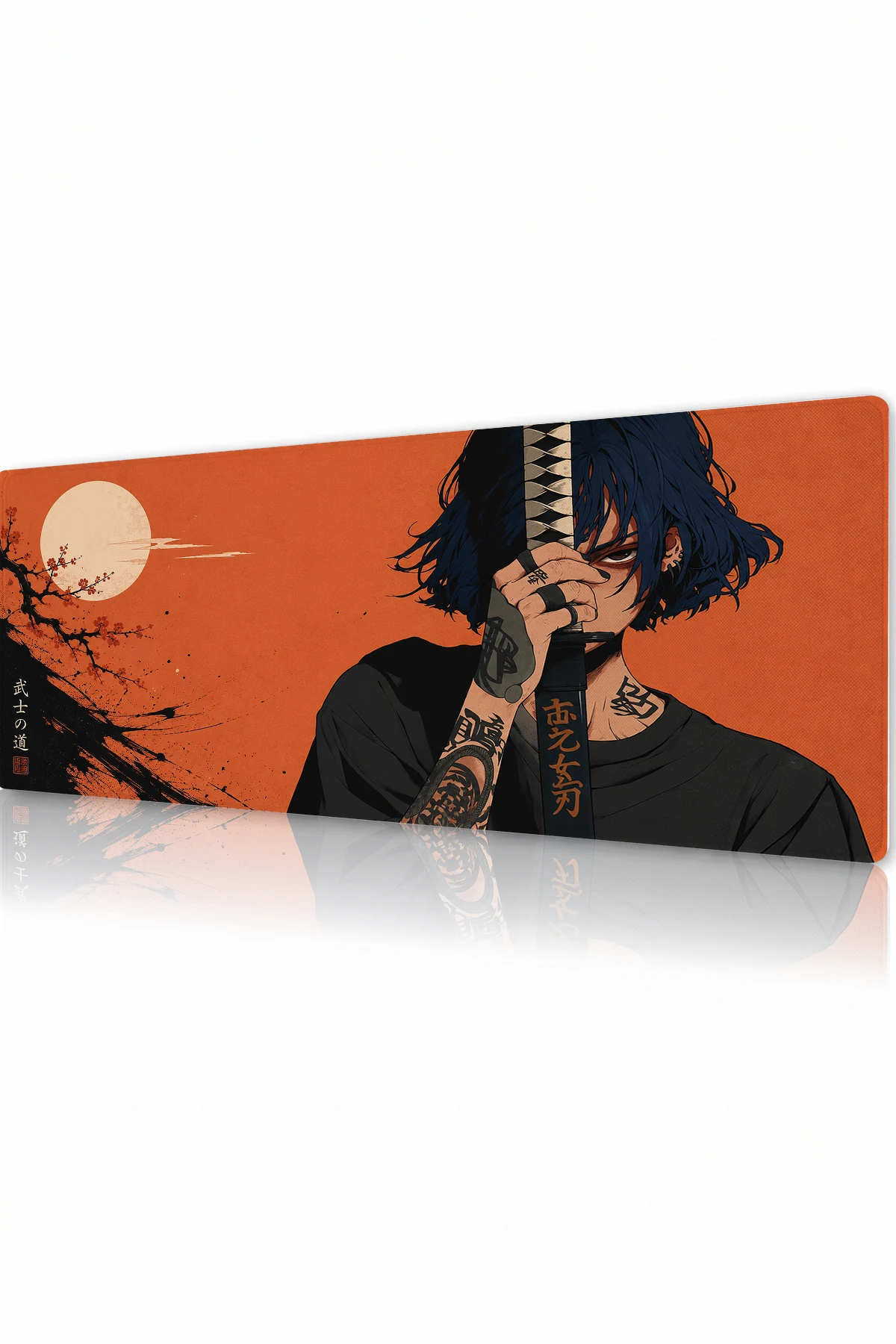 Rust Moon Ronin Gaming Mousepad