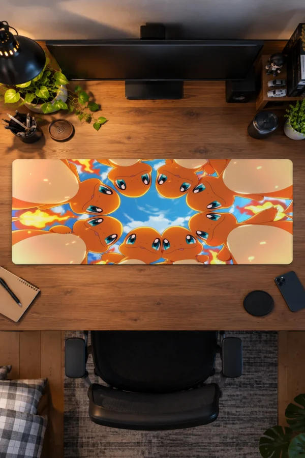 Flame Circle Sky Gaming Mousepad Flame Circle Sky Gaming Mousepad