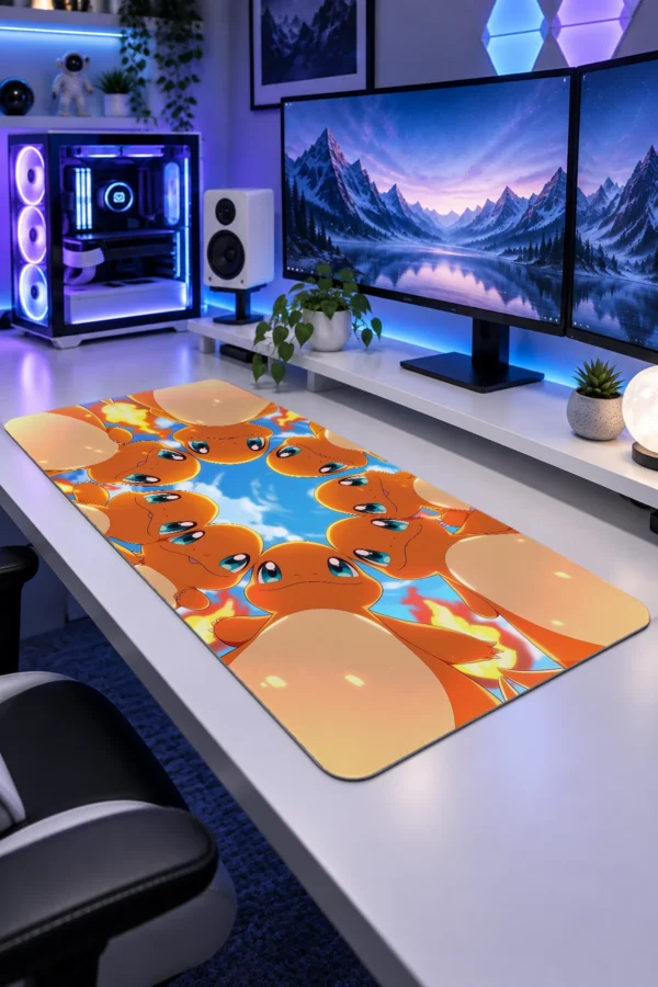 Flame Circle Sky Gaming Mousepad Flame Circle Sky Gaming Mousepad