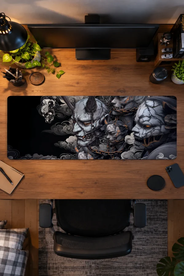 Chained Stone Demons Gaming Mousepad Chained Stone Demons Gaming Mousepad